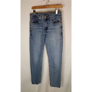 Levis 502 Jeans Mens Size 29x32 Slim Fit Tapered Leg Blue Light Wash Denim